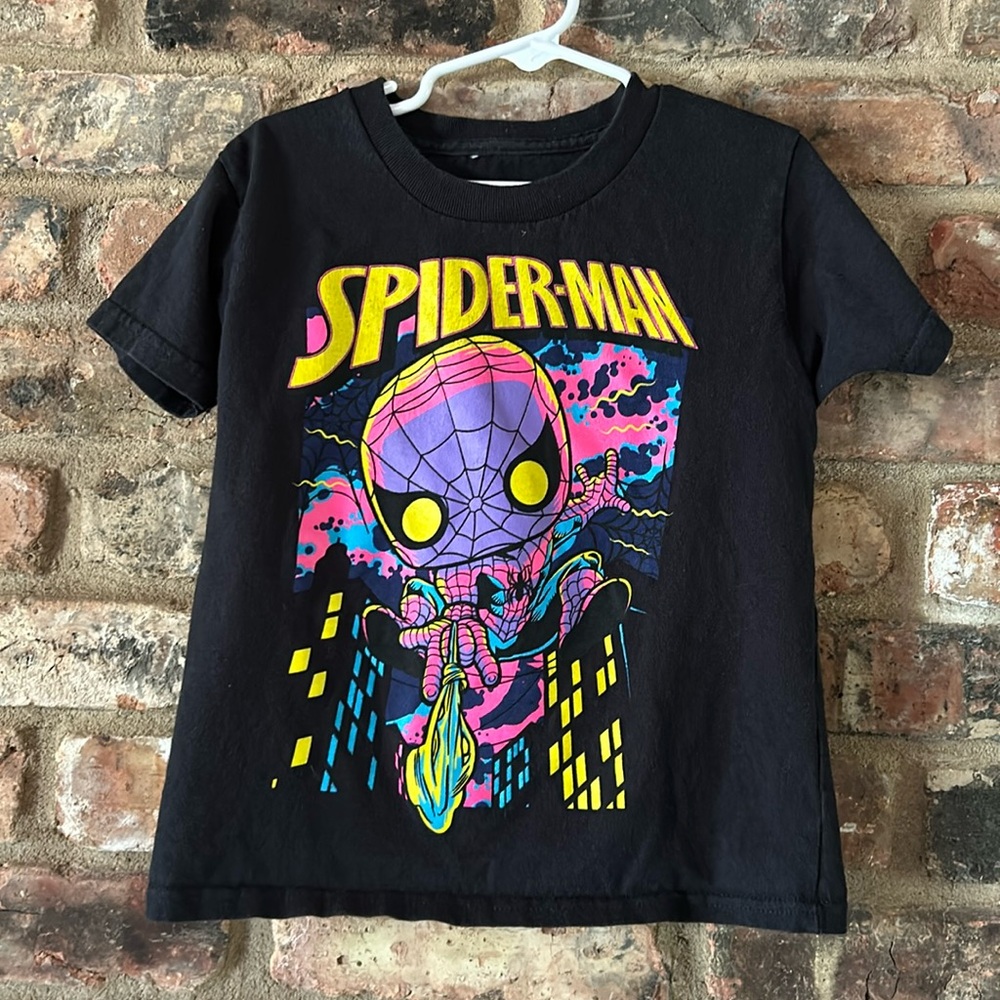 Marvel Pop! Tees Neon Spider-Man shirt